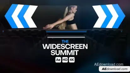 Wide Screen Summit for After Effects Video Displays template preview