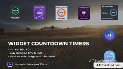 Widget Countdown Timers Elements template preview