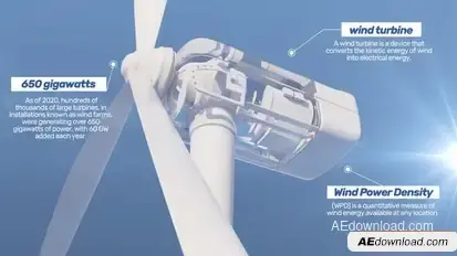 Wind Turbine Logo Reveal Logo Stings template preview