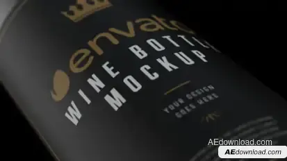 Wine Bottle Commercial Product Promo template preview