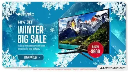 Winter Big Sale Product Promo template preview
