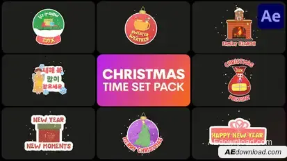 Winter Holidays Titles | After Effects Titles template preview