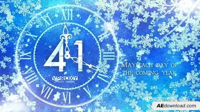 Winter New Year Countdown Openers template preview