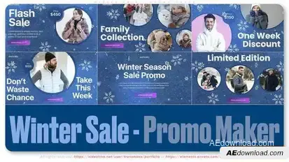 Winter Sale - Promo Maker Openers template preview
