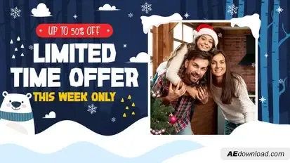 Winter Sale Slider Promo Product Promo template preview