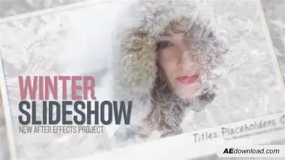 Winter Slideshow Video Displays template preview