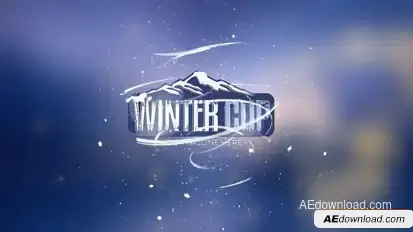 Winter Snow Logo Reveal Logo Stings template preview