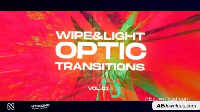 Wipe and Light Optic Transitions Vol. 01 Elements template preview