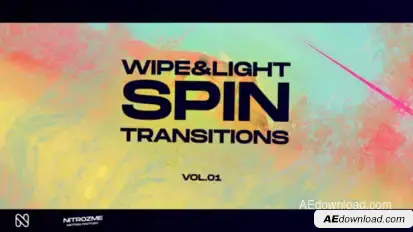 Wipe and Light Spin Transitions Vol. 01 Elements template preview