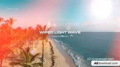 Wiped Light Wave Tansition Elements template preview