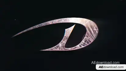 WireFrame Glitch Logo Intro Logo Stings template preview