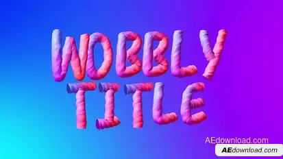 Wobbly Title Titles template preview