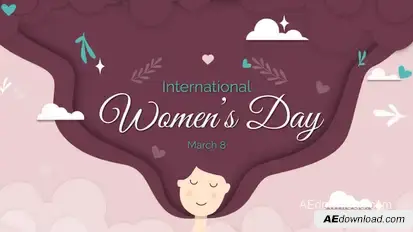 Women's Day | After Effects Template Titles template preview