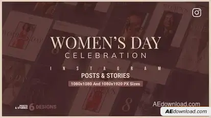 Women's Day Celebration Instagram V119 Openers template preview