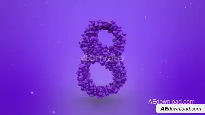 Women's Day Logo Reveal Logo Stings template preview
