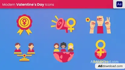 Women Day Pack Elements template preview