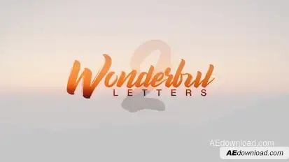 Wonderful Letters 2 Titles template preview