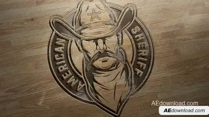 Woodcut Mockup Logo Logo Stings template preview