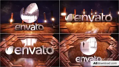 Wooden Logo Reveal Logo Stings template preview