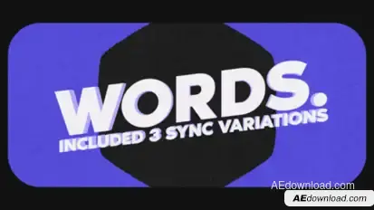 Words Stomp Video Displays template preview