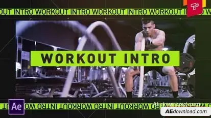 Workout & Gym Sports Intro Openers template preview