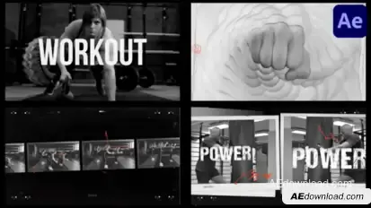 Workout for After Effects Openers template preview