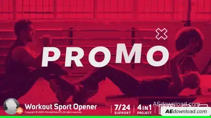 Workout Sports Opener Openers template preview