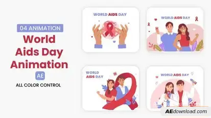 Videohive World AIDS Day Illustration Elements template preview