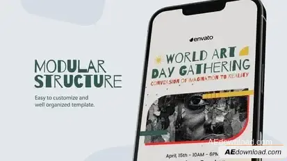 World Art Day Intagram Stories Openers template preview