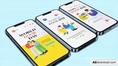 World Book Day Instagram Reel Openers template preview