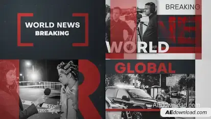 World Breaking News broadcast-packages template preview