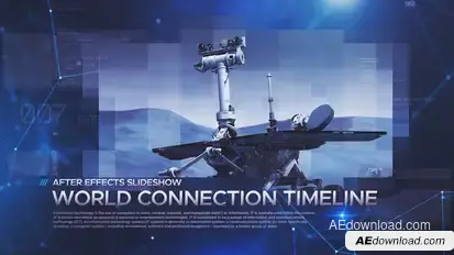 World Connection Timeline Video Displays template preview