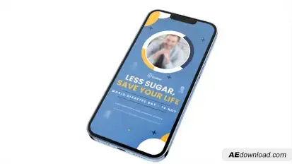 World Diabetes Day Instagram Stories Openers template preview