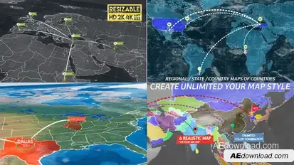 World Map Infographic Pro Kit Infographics template preview