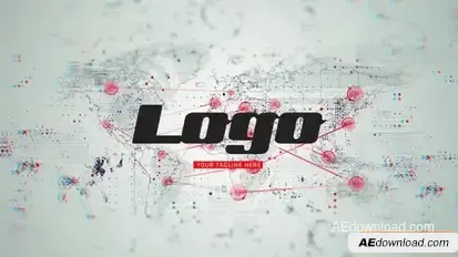 World Map Logo Reveal Logo Stings template preview