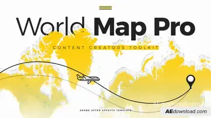World Map Pro - Content Creators ToolKit Elements template preview