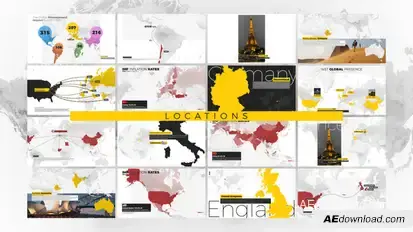World Map Pro - Locations Elements template preview