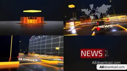 World News broadcast-packages template preview