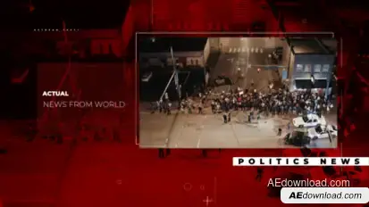 World News Opener broadcast-packages template preview
