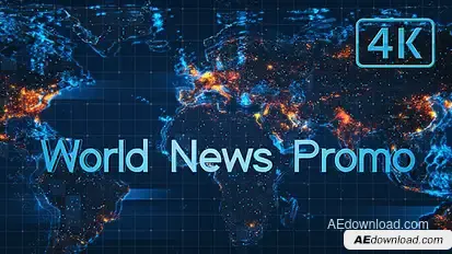 World News Promo Video Displays template preview