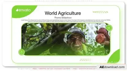 World of Agriculture - Slideshow Openers template preview
