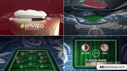 World Soccer Qatar 2022 Al Warqa Stadium Openers template preview