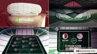 World Soccer Qatar 2022 Education City Stadium Openers template preview