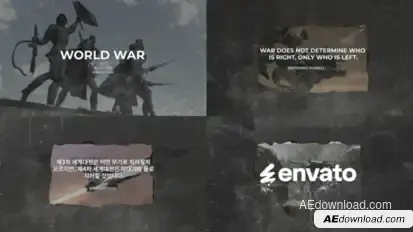 World War Quotes for After Effects broadcast-packages template preview