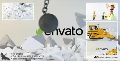 Wrecking Ball Logo Logo Stings template preview