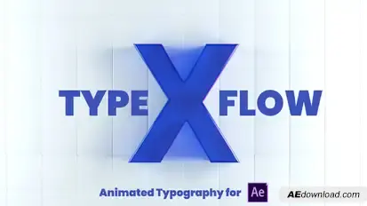 X-Type Flow | After Effects Titles template preview