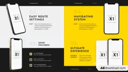 X1 - App Promo Product Promo template preview