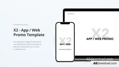 X2 - App / Website Promo Product Promo template preview