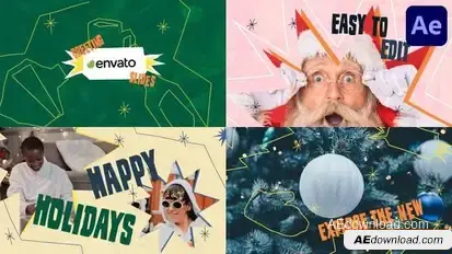 Xmas Greeting Slides | After Effects Openers template preview