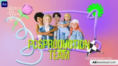 Y2K Postmodern Intro Reveal Video Displays template preview